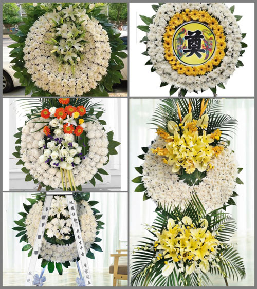 山东青岛即墨市蓝村镇赵家屯村花圈速递